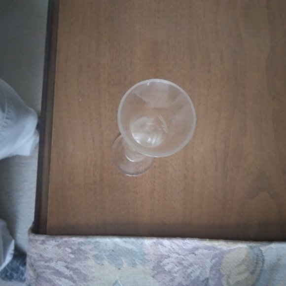 Vase, Flower, Vintage, Etched, Footed - Picture 4 of 9